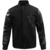 Dallas Cowboys Domestic Triple Black Varsity Jacket
