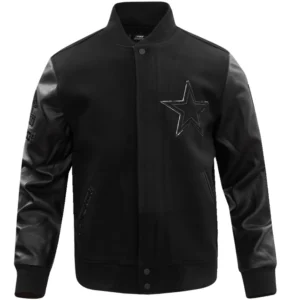 Dallas Cowboys Domestic Triple Black Varsity Jacket