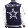 Dallas Cowboys Mash Up Wool & Leather Varsity Jacket