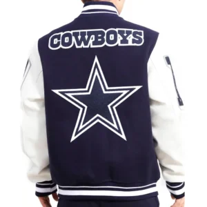 Dallas Cowboys Mash Up Wool & Leather Varsity Jacket