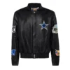 Jeff Hamilton Dallas Cowboys Black Full Leather Jacket