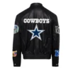 Alternative view of Jeff Hamilton Dallas Cowboys Black Full Leather Jacket