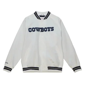 Dallas Cowboys City Collection Off White Varsity Jacket