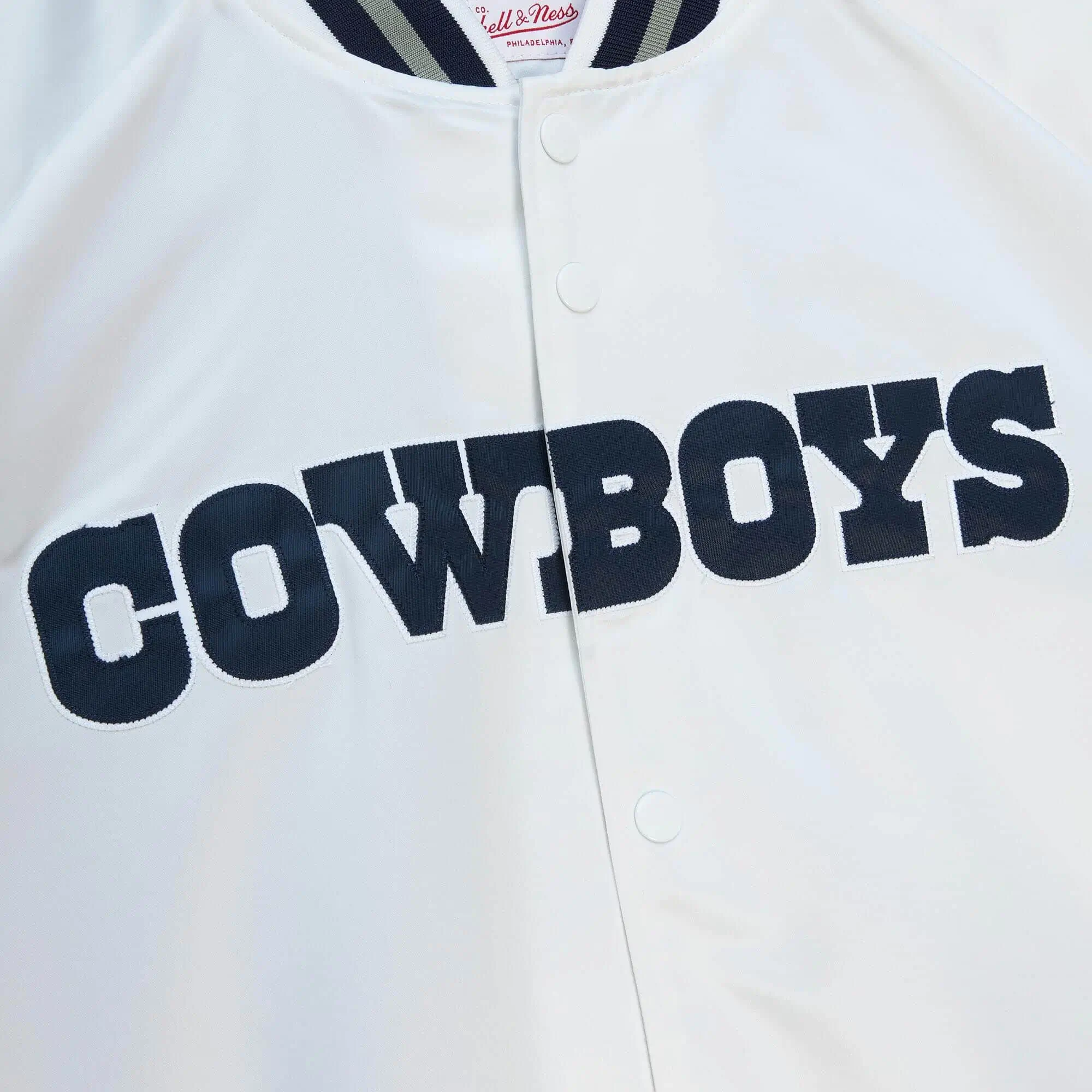 Dallas Cowboys City Collection Off White Varsity Jacket - Image 3