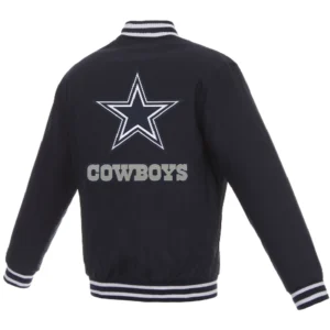 Alternative view of Dallas Cowboys Full Wool One Color Varsity Navy Jacket