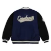 Alternative view of Dallas Cowboys Team Legacy Blue & Black Varsity Jacket