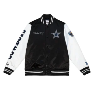 Dallas Cowboys Team Legacy Blue & White Varsity Jacket