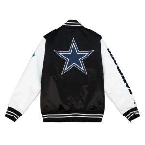 Alternative view of Dallas Cowboys Team Legacy Blue & White Varsity Jacket