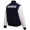 Dallas Cowboys Classic Team Players Wool & Leather Varsity Jacket - Image 4