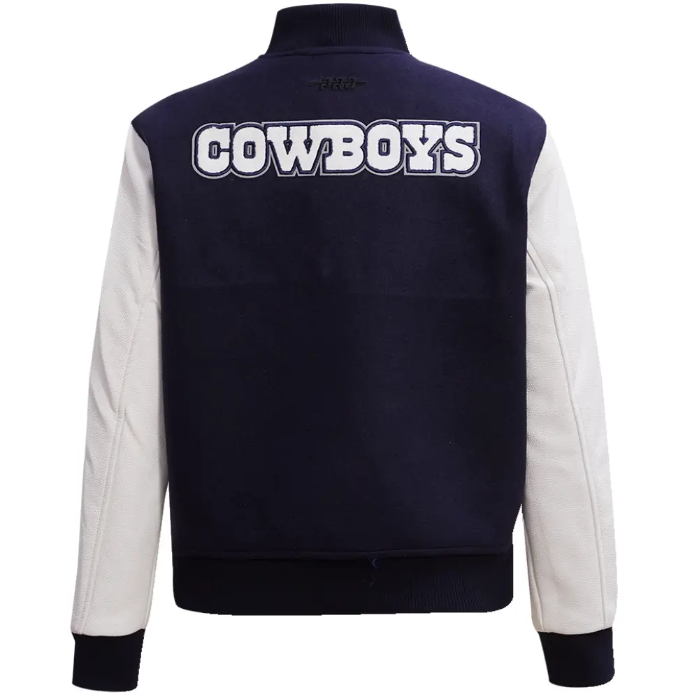 Dallas Cowboys Classic Team Players Wool & Leather Varsity Jacket - Image 2