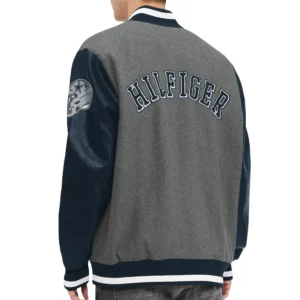 Alternative view of Dallas Cowboys Heather Gunner Full-Snap Tommy Hilfiger Wool & Leather Varsity Jacket