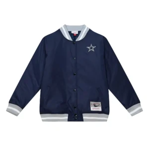 Dallas Cowboys Team Legacy Womens Blue Varsity Jacket