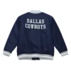 Dallas Cowboys Team Legacy Womens Blue Varsity Jacket - Image 2