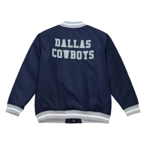 Alternative view of Dallas Cowboys Team Legacy Womens Blue Varsity Jacket