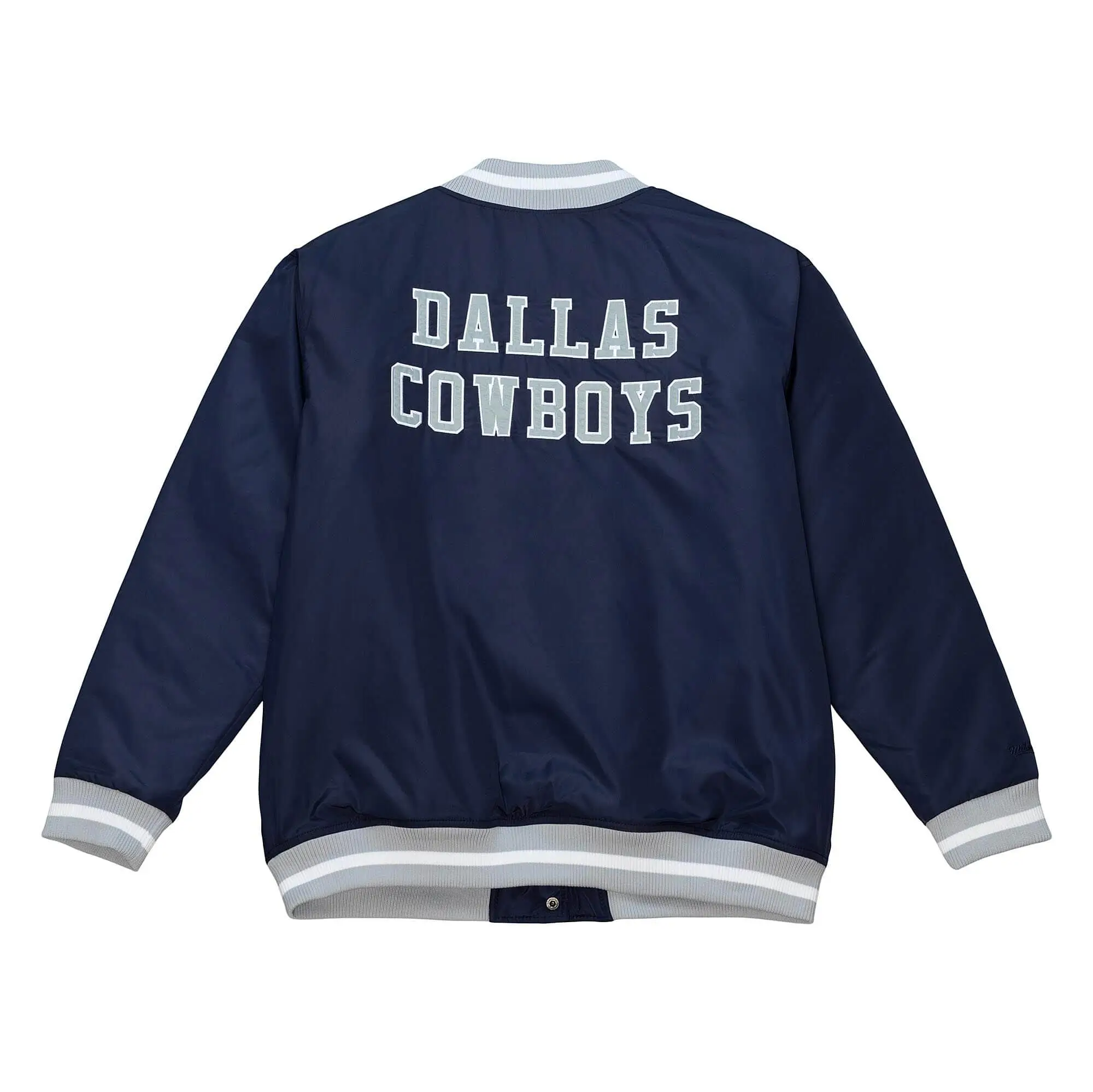 Dallas Cowboys Team Legacy Womens Blue Varsity Jacket - Image 2