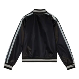 Alternative view of Dallas Cowboys Team Legacy Women's Raglan Black Varsity Jacket