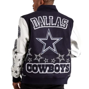 Alternative view of Dallas Cowboys Super Bowl Champions Wool & Faux Leather Varsity Jacket