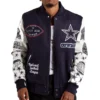 Dallas Cowboys Super Bowl Champions Wool & Faux Leather Varsity Jacket