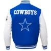 Alternative view of Dallas Cowboys Mashup Wool & Leather Varsity Jacket