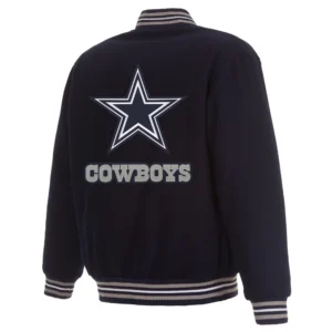 Alternative view of Dallas Cowboys Full Wool One Color Varsity Navy Jacket