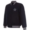 Dallas Cowboys Full Wool One Color Varsity Navy Jacket