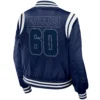 Dallas Cowboys Full Zip Varsity Satin Jacket - Image 2