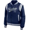Dallas Cowboys Full Zip Varsity Satin Jacket