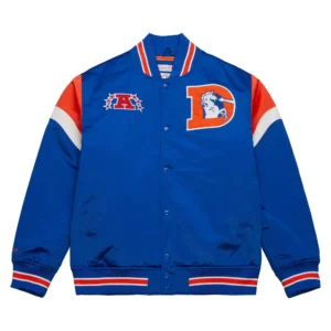 Cooperstown Heavyweight Denver Broncos Blue Varsity Jacket