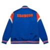 Alternative view of Cooperstown Heavyweight Denver Broncos Blue Varsity Jacket