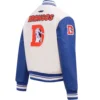 Alternative view of Denver Broncos Classic Rib Wool & Leather Varsity Jacket