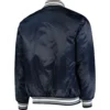 Denver Broncos Locker Room Classic Ribbed Satin Varsity Jacket - Image 2