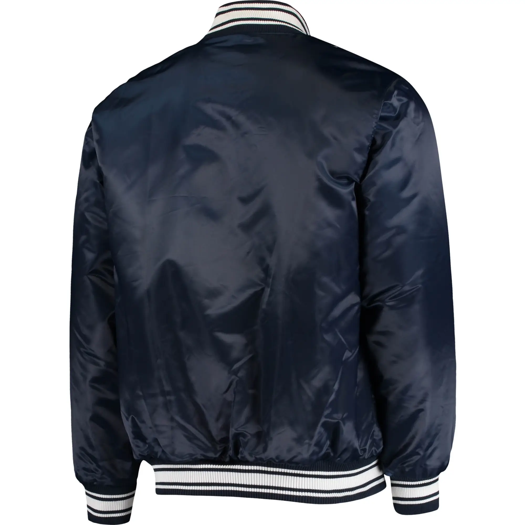 Denver Broncos Locker Room Classic Ribbed Satin Varsity Jacket - Image 2