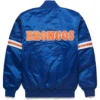 Denver Broncos Pick & Roll Football Team Players Satin Varsity Jacket - Image 2