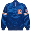 Denver Broncos Pick & Roll Football Team Players Satin Varsity Jacket