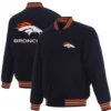 Denver Broncos Football Team Players Full Wool One Color Varsity Jacket - Image 3