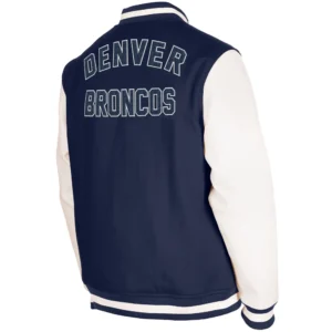 Alternative view of Denver Broncos 3rd Down 2.0 Wool & Leather Varsity Jacket
