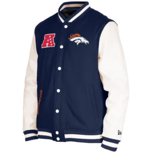 Denver Broncos 3rd Down 2.0 Wool & Leather Varsity Jacket