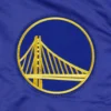 Golden State Warriors Pick And Roll Royal Blue Satin Varsity Jacket