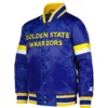 Golden State Warriors Youth Home Game Royal Satin Jacket
