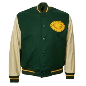 Green Bay Packers 1950 Authentic Wool & Leather Jacket