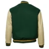 Green Bay Packers 1950 Authentic Wool & Leather Jacket - Image 2