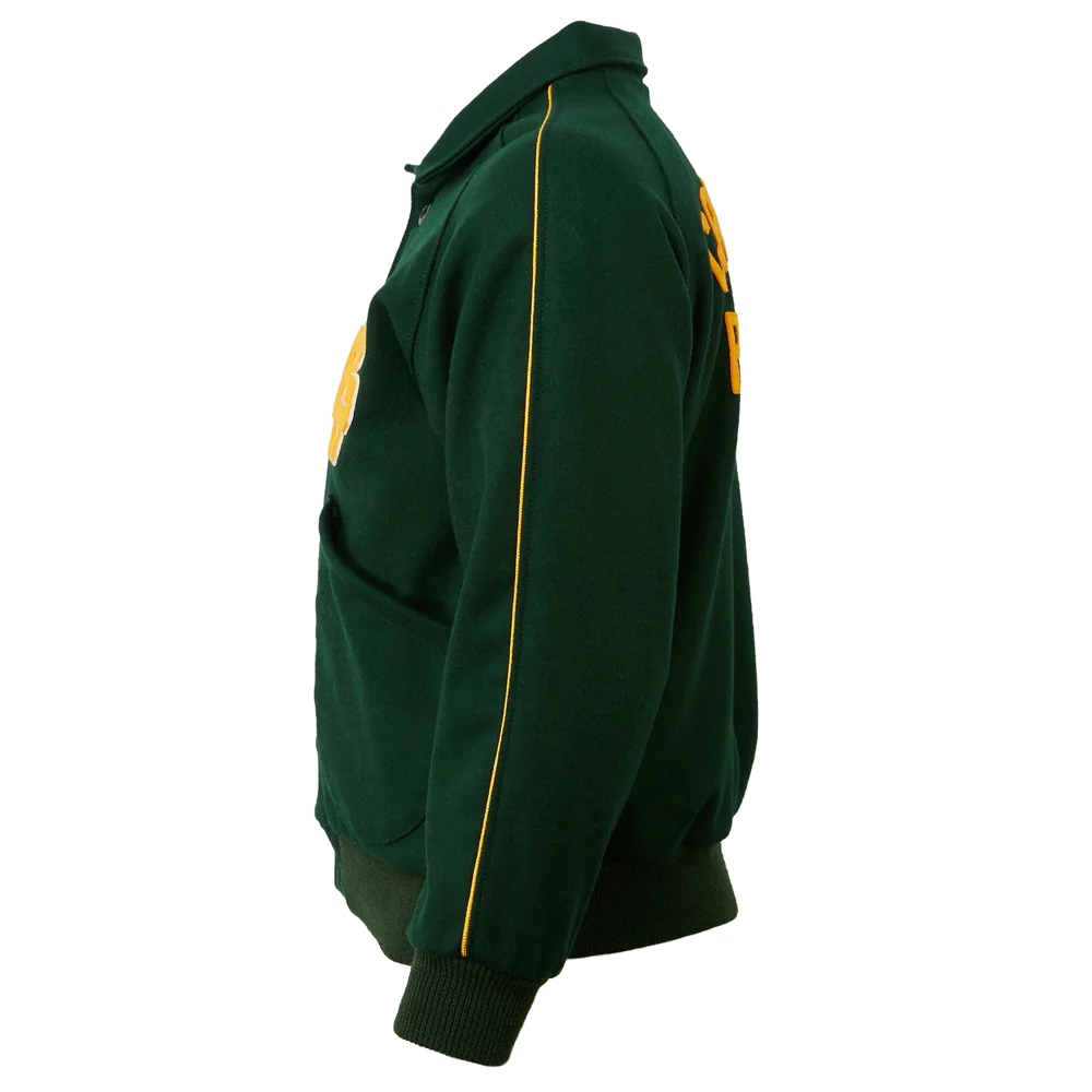 Green Bay Packers Letterman 1952 Authentic Wool Varsity Jacket - Image 3