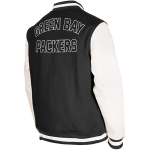 Alternative view of Green Bay Packers 3rd Down 2.0 Classic Rib Wool & Leather Varsity Jacket