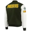 Green Bay Packers Classic Full-Zip Wool/Leather Varsity Jacket - Image 2