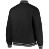 Green Bay Packers One Color Satin Black Varsity Jacket - Image 2