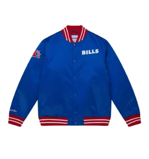 Cooperstown Heavyweight Satin Blue Jacket Buffalo Bills