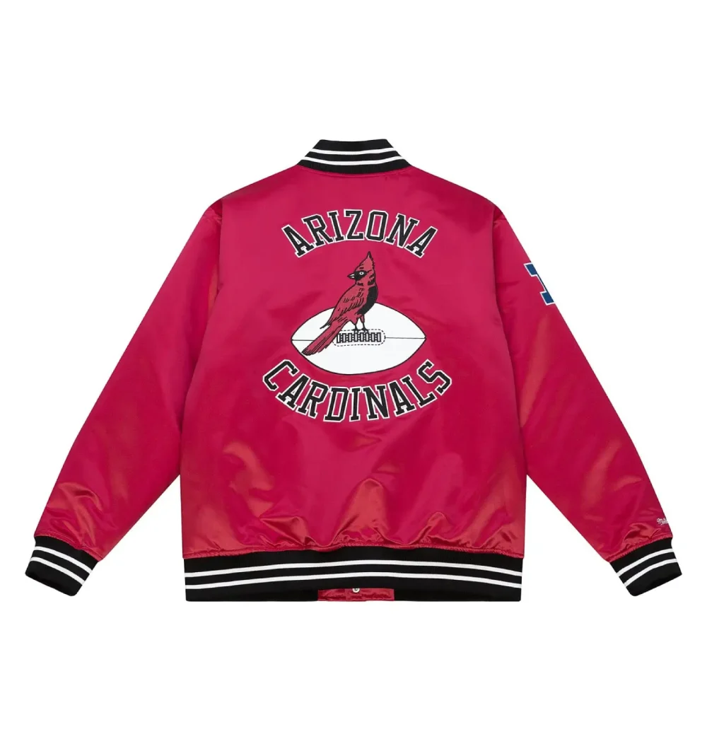 Alternative view of Cooperstown Heavyweight Satin Jacket Arizona Cardinals