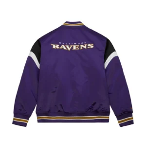 Alternative view of Cooperstown Heavyweight Satin Jacket Baltimore Ravens
