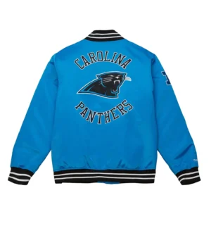 Alternative view of Cooperstown Heavyweight Satin Jacket Carolina Panthers
