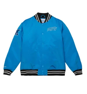 Cooperstown Heavyweight Satin Jacket Carolina Panthers